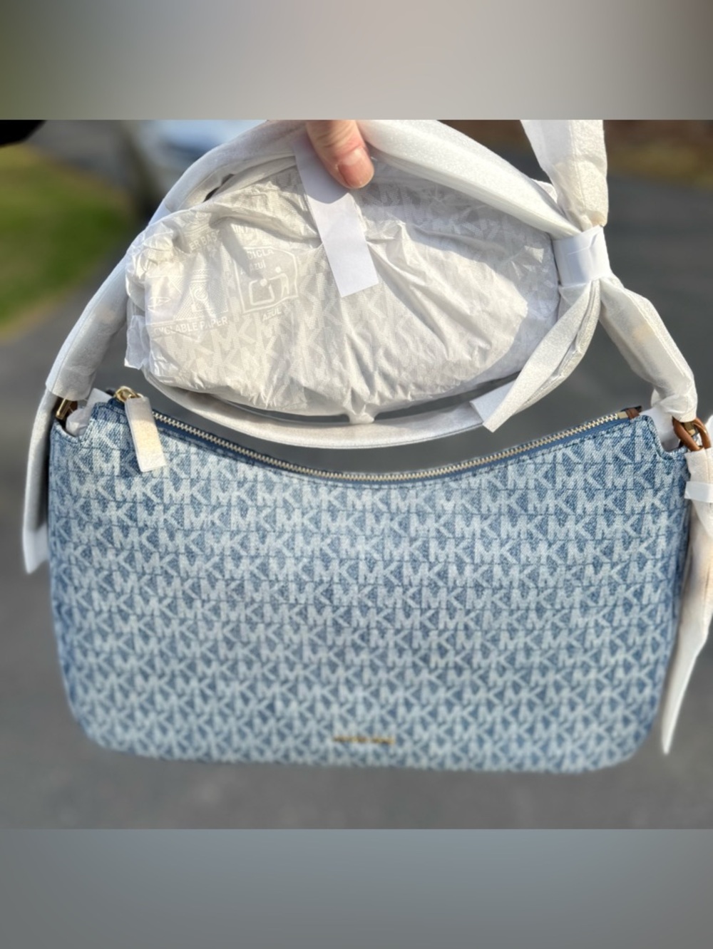 Michael Kors Blue Denim Nolita - Picture 8 of 15